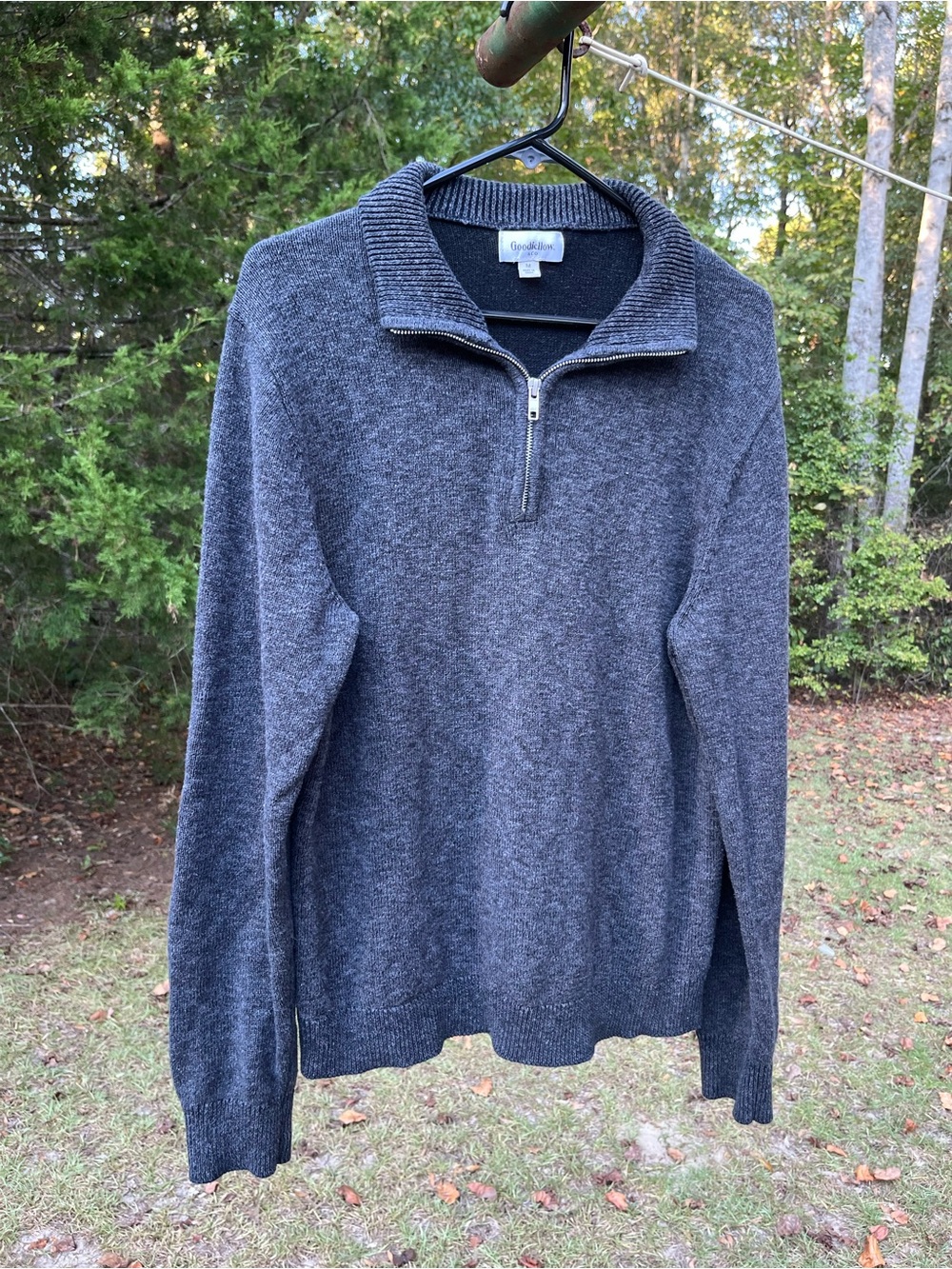 Goodfellow & Co Charcoal Quarter-Zip Sweater